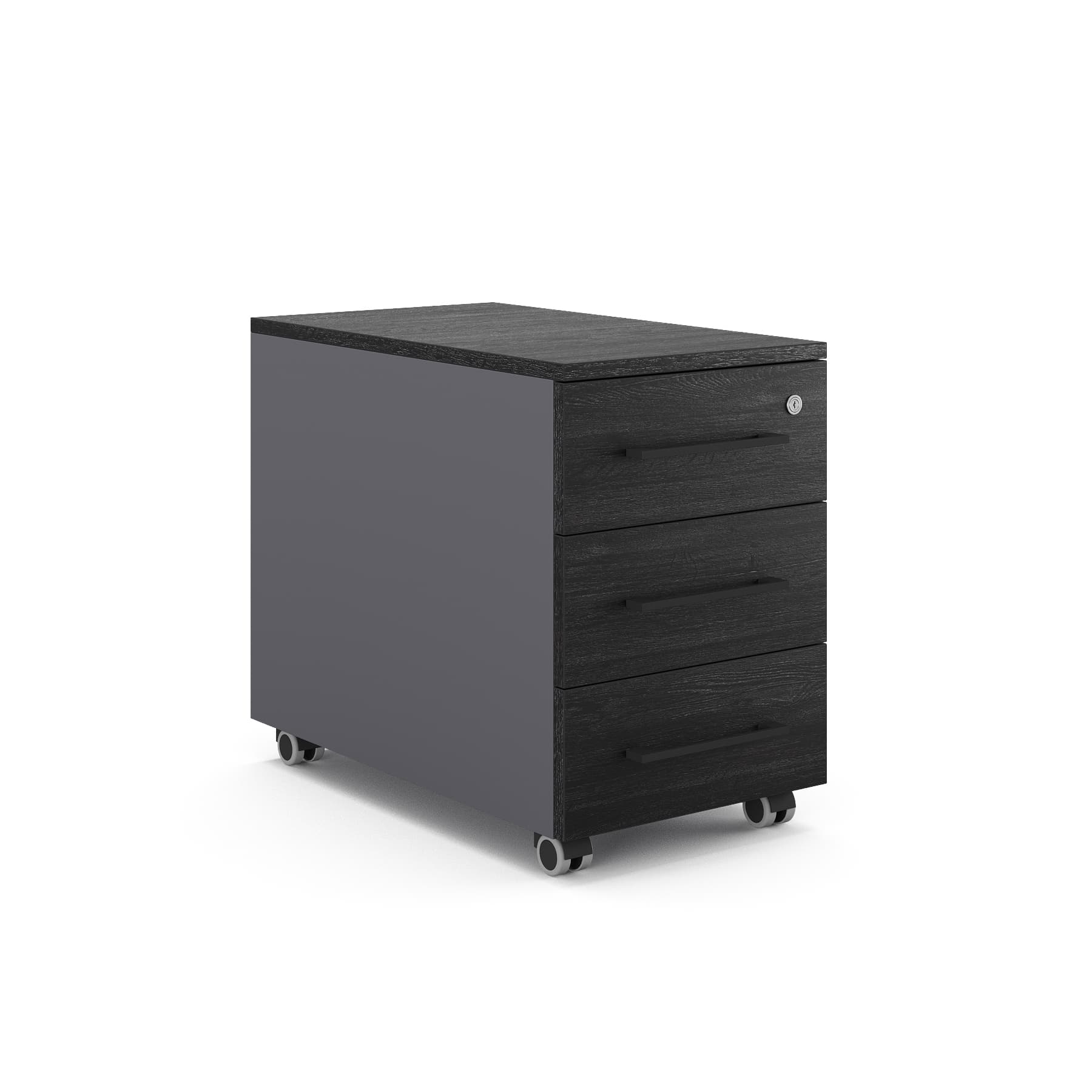 Тумба мобильная Kobor TМ3-40/60 graphite/wood