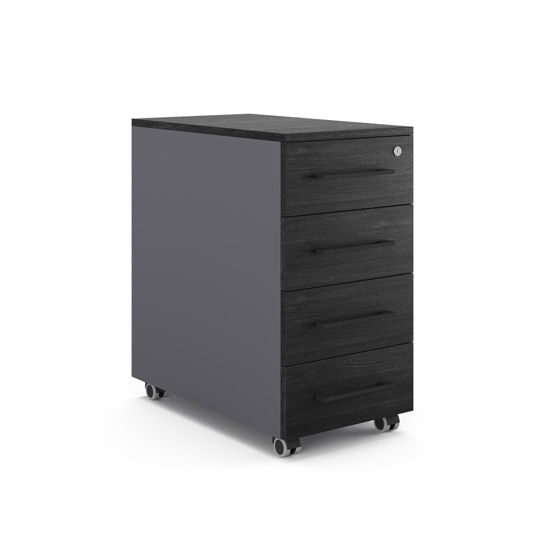 Тумба мобильная Kobor TМ4-40/60 aluminum/chicago