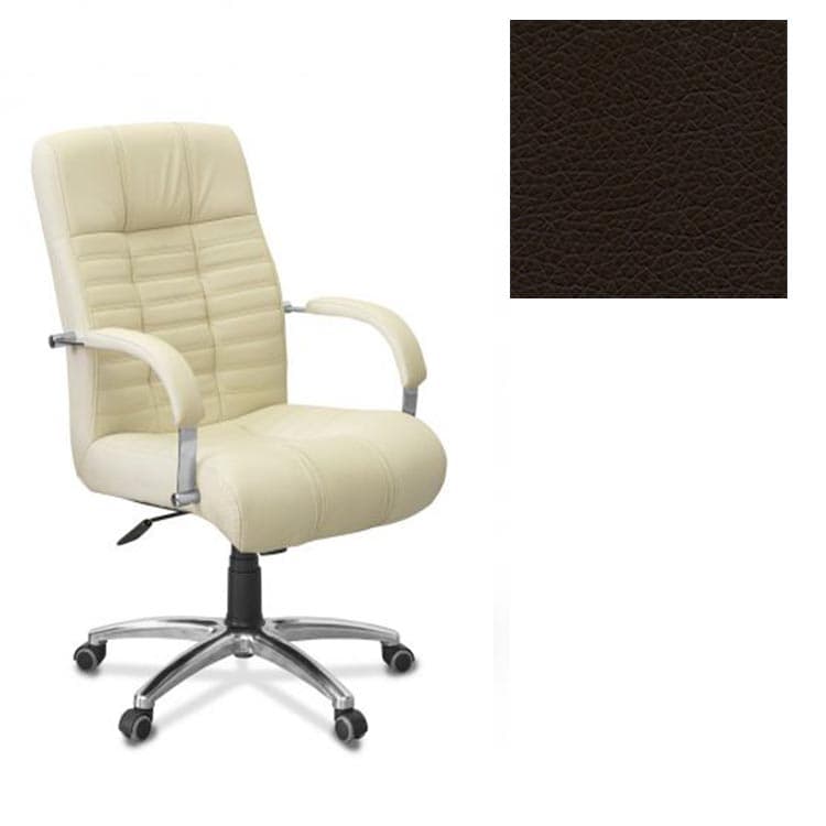 Кресло Юнитекс Атлант HX экокожа премиум темно-коричневая CN1113