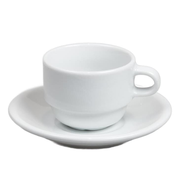 Кофейная пара 90 мл d 6,7 см h5 см белая фарфор Glory Stackable P.L. Proff Cuisine [4] 20416-13 (81222189)