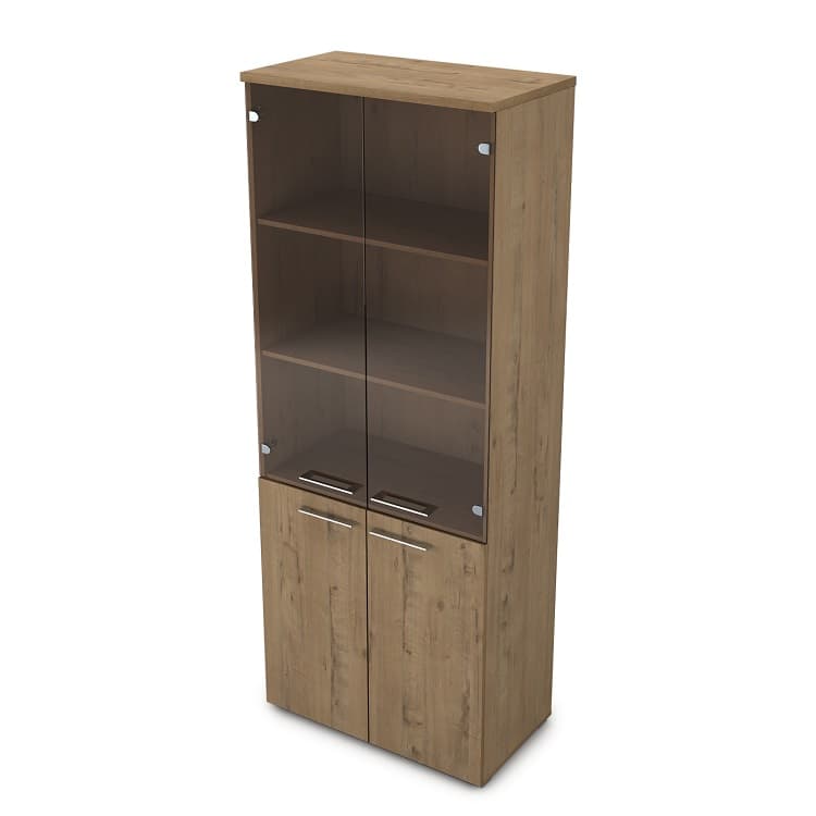Шкаф АЛСАВ Gloss line 9НШ.005.12 teakwood/металл глянец