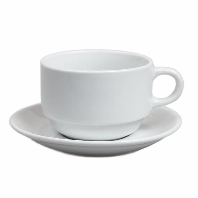 Чайная пара 240 мл d 9,2 см h6,3 см белая фарфор Glory Stackable P.L. Proff Cuisine [6] 20416-12 (81222188)