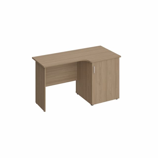 Стол с тумбой под минибар и ТВ, правый Юнитекс ВЕНЕЦИЯ NEW ВЕ 623 ВЗ вяз светлый