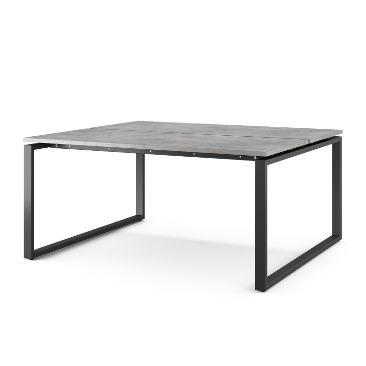 Стол офисный Kobor O1/2-80/140 black/chicago