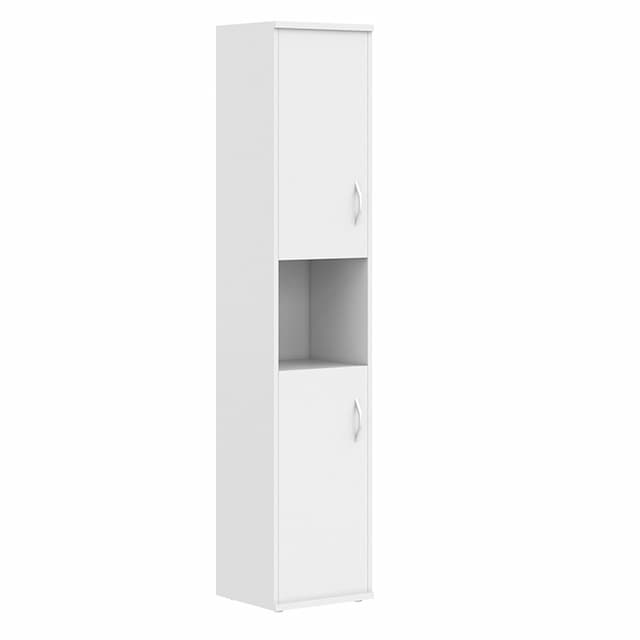 Шкаф колонка с комплектом глухих малых дверей Skyland СУ-1.5 белый 406х365х1975 IMAGO
