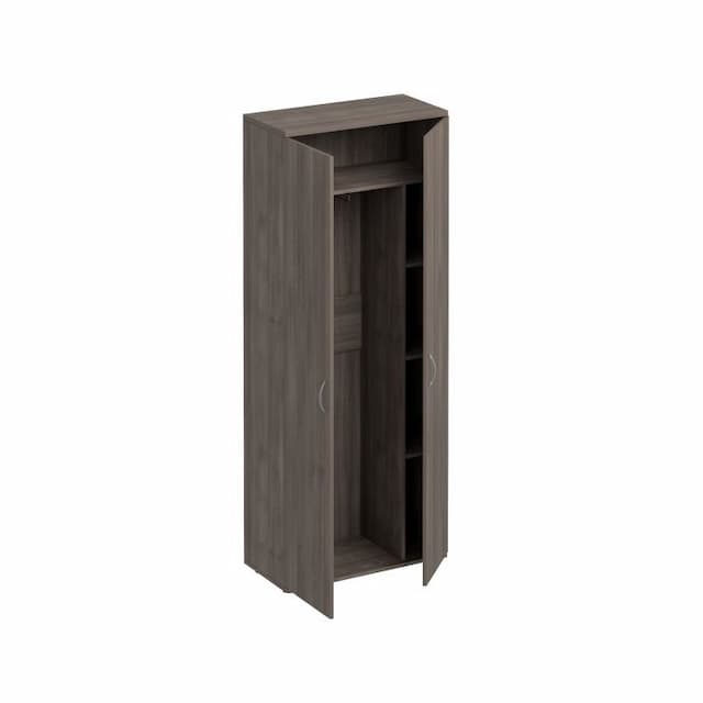 Шкаф для одежды с дополнением Юнитекс Комфорт КФ К.531 ШТ (80x38x200) дуб шамони темный