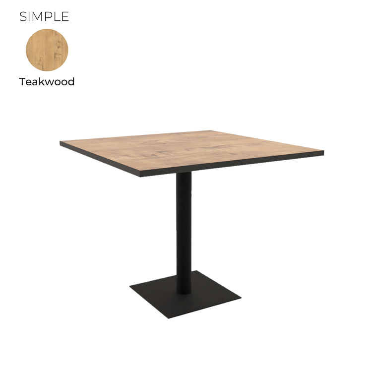 Стол обеденный квадратный Алсав 21SIMPLE.009 Teakwood