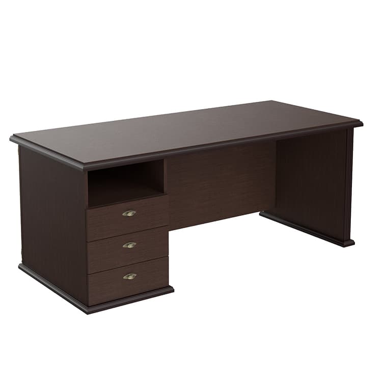 Стол руководителя однотумбовый Skyland RDT 188.A(L) венге магия 1800х800х750 RAUT