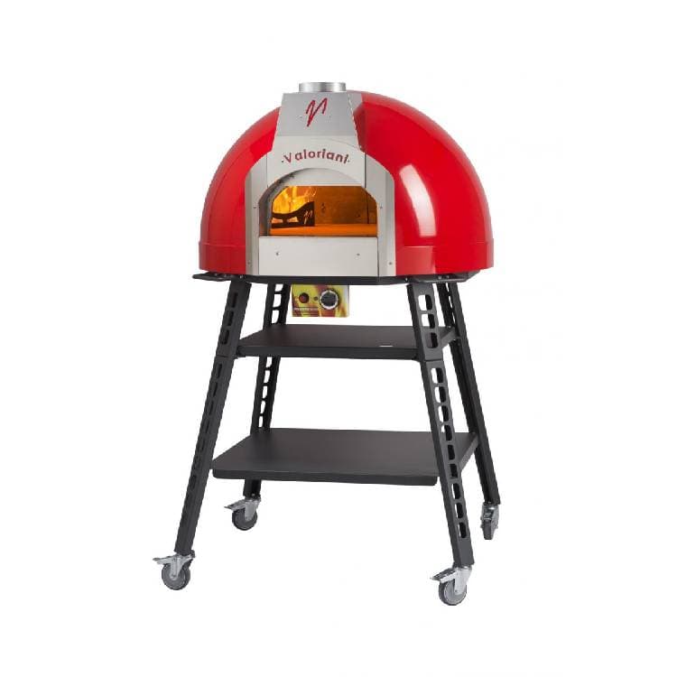 Печь для пиццы газовая с подом Ø75 см на стенде Valoriani Baby 75 Gas manual burner with stand