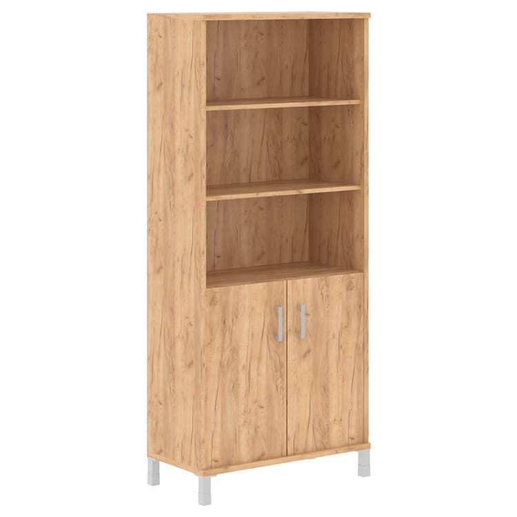 Шкаф высокий с глухими малыми дверьми Skyland B 430.2 дуб бофорд 900х450х2054 BORN