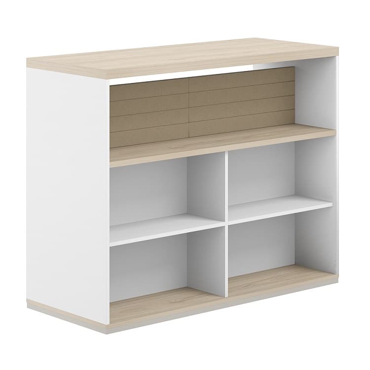 Стеллаж-комбо 1638 двухсторонний Norden Allegro AG.256.402.656.BG с топом и экраном тканевым низким