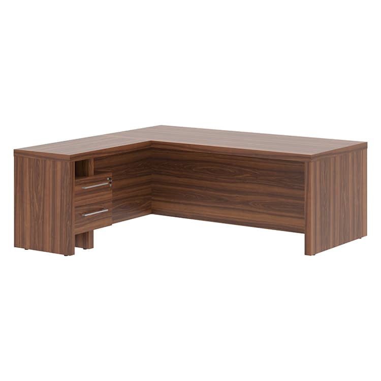 Стол руководителя с тумбой приставной Skyland ZCT 2019H.A(L) орех даллас 2000х1900х750 ZENN