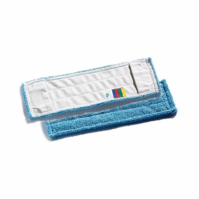 Моп TTS Microblue с кармашками, для гладких полов, микроволокно голубой , 50x16 см