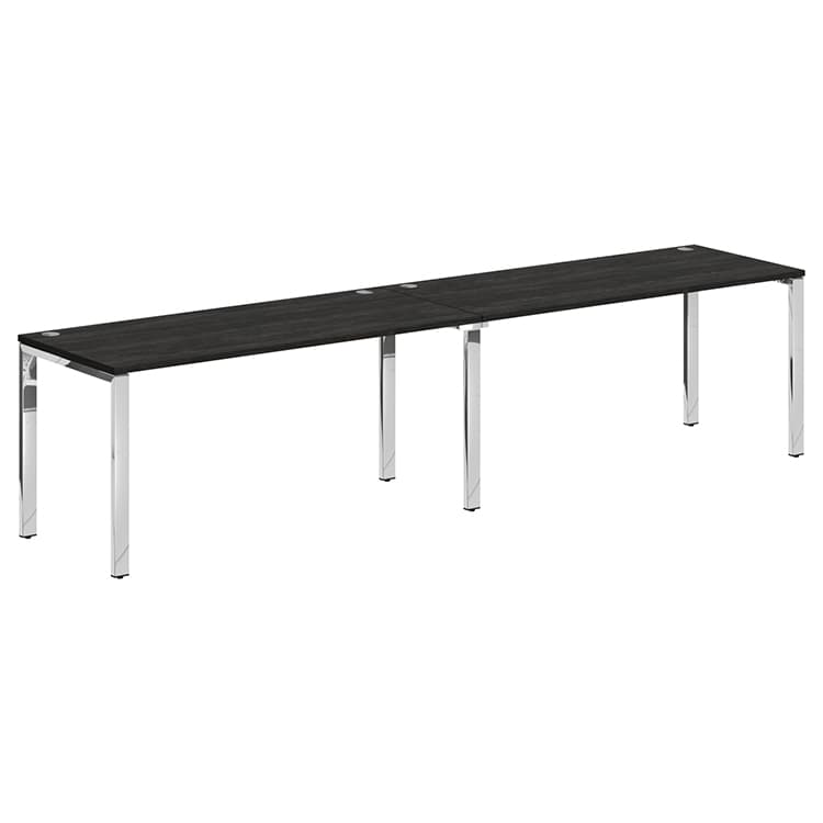 Стол 2-х местный Skyland XGWST 3270.1 дуб юкон/нержавейка полированная 3200х700х750 XTEN GLOSS