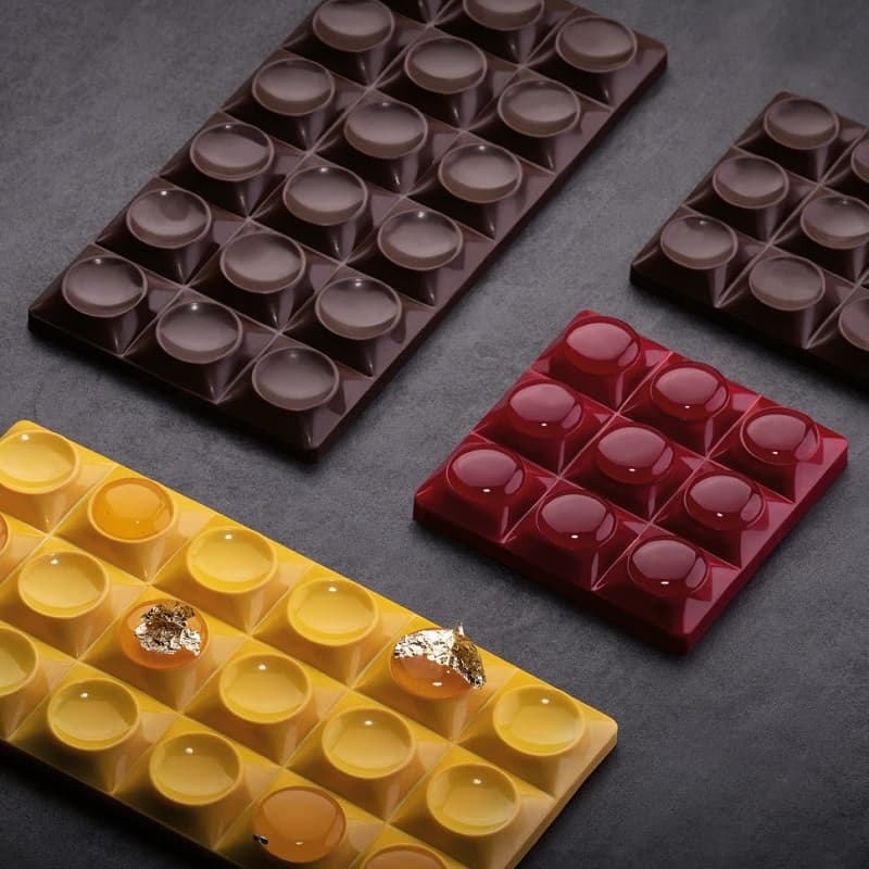 Форма д/шок. Pavoni "Chocolate Bar Bricks Mini" 70х70мм h10,5мм, 50гр, 6 ячеек, п/к PC5013FR