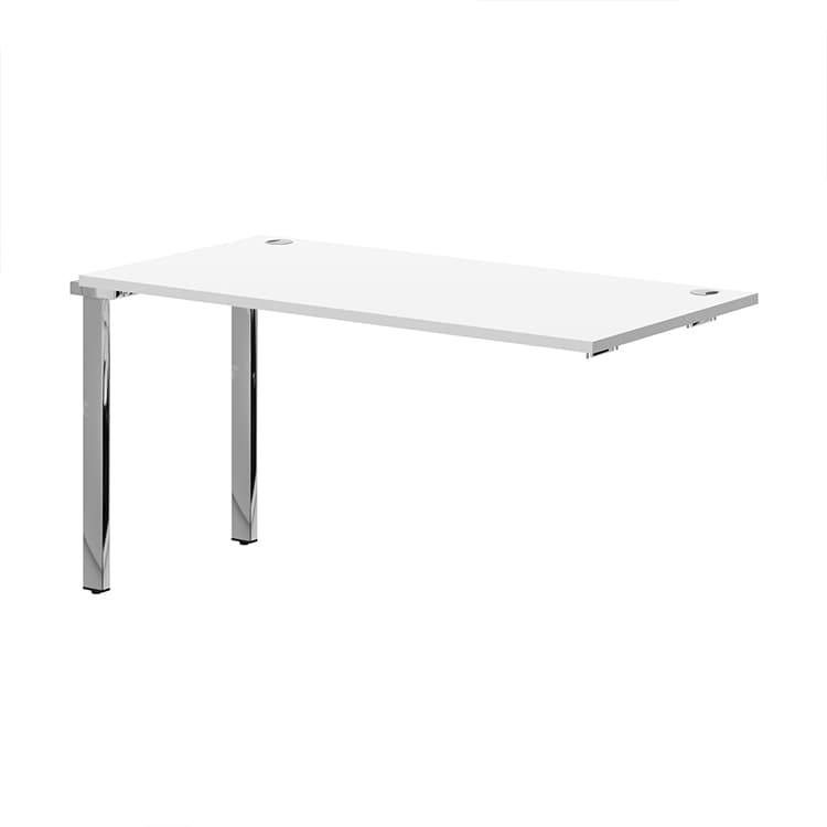 Стол промежуточный Skyland XIGST 1470.1 белый/нержавеющая сталь 1400х700х750 XTEN GLOSS