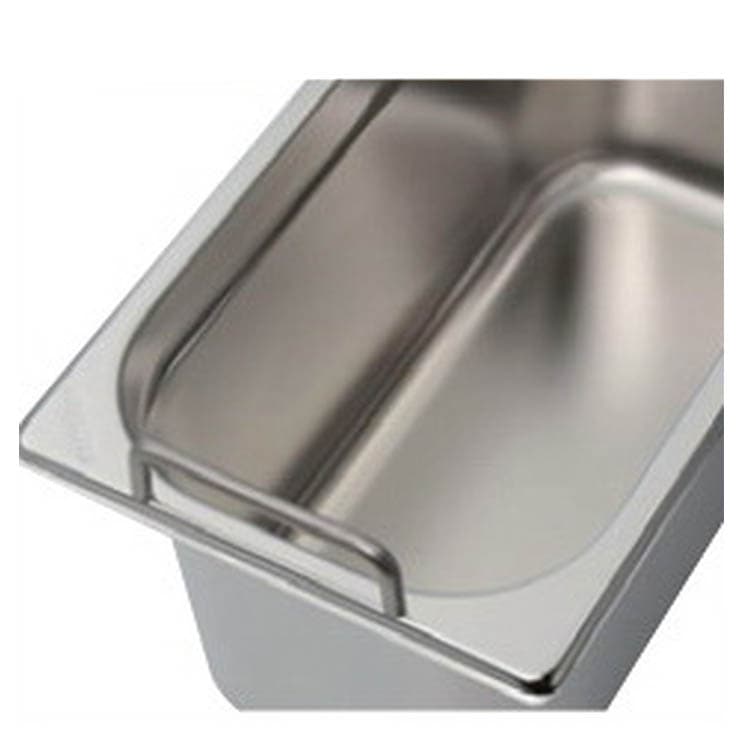 Гастроемкость GN1/1-200мм, прямые вертикальные сварные ручки Inox Macel 11200+MAVE