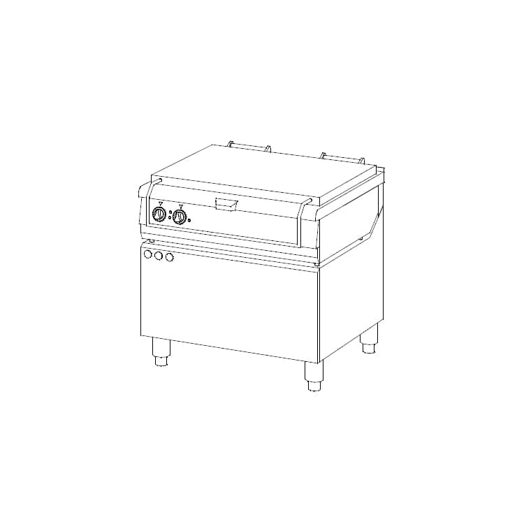 Сковорода электрическая опрокидывающаяся  Ascobloc MEP 600