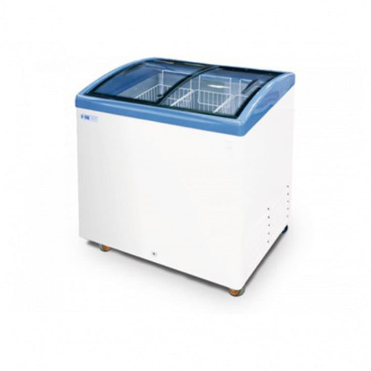 Морозильный ларь с гнутым стеклом Italfrost ЛВН 200 Г (СF 200 C) (синий)