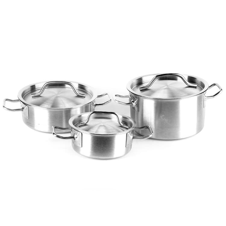 Кастрюля с тройным дном Gastrotop 140х55мм объем 0.85 л с двумя ручками, арт. 101602