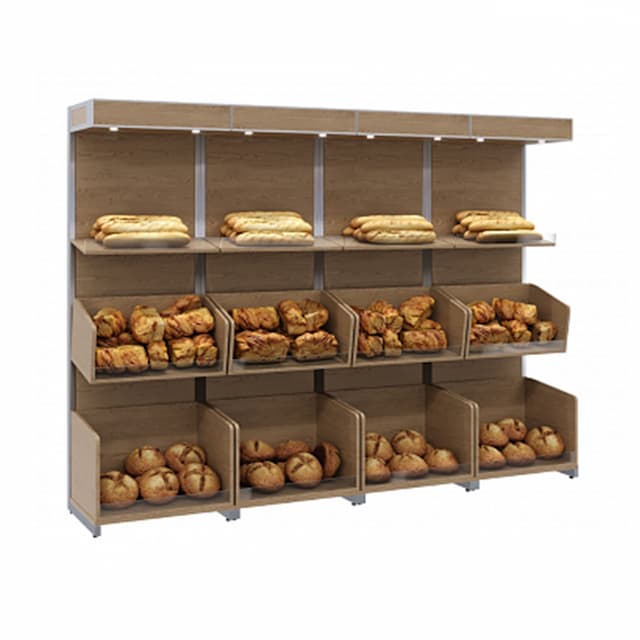 Нейтральная пристенная витрина Полюс CARBOMA S5-20 07