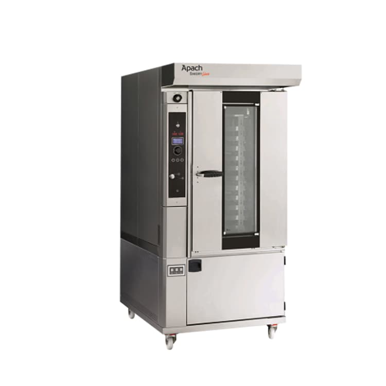 Печь миниротационная газовая с подставкой с направляющими APACH BAKERY LINE C46CS APTA