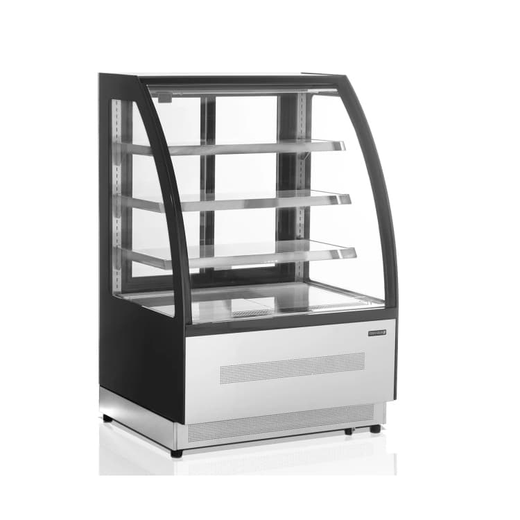Витрина холодильная кондитерская TEFCOLD LPD900C/BLACK черная/нерж
